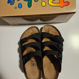 Birki's Marseille Black Birkibuc Leather EU 40 Medium/Narrow Birkenstock Florida